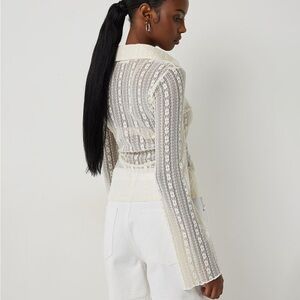 NWT Lace Long Sleeve Top Blouse Boho